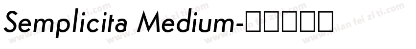 Semplicita Medium字体转换